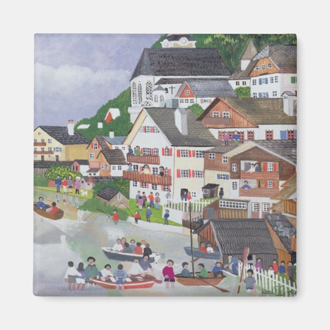 Hallstadt Österrike 1995 Magnet (Framsidan)