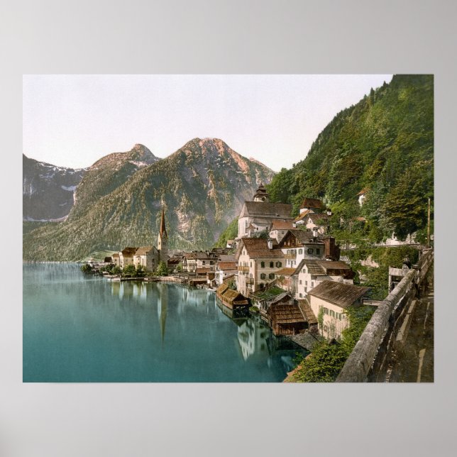 Hallstatt Austria poster (Framsidan)