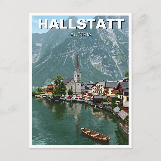 Hallstatt Austria Travel Vykort (Framsida)