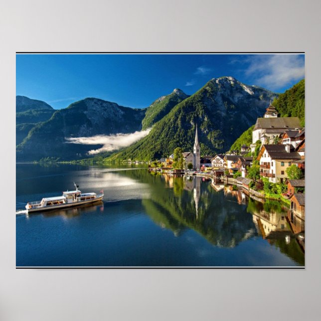 Hallstatt, bildobjekt i Österrike Poster (Framsidan)