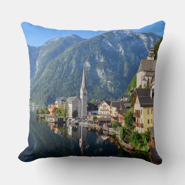 Hallstatt-kyrkan, Österrike med Alpernor Kudde (Framsida)