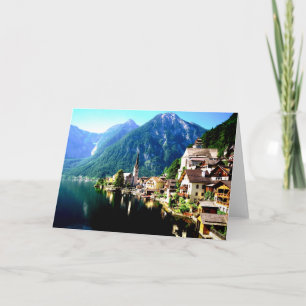 HALLSTATT, ÖSTERRIKE KORT