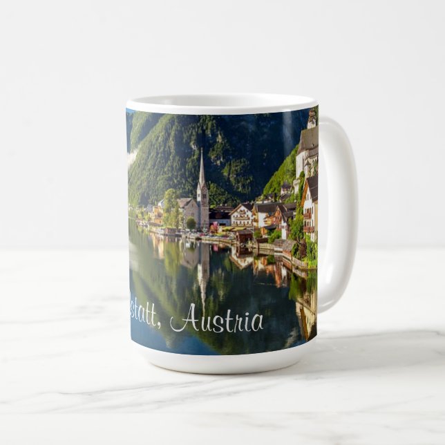 Hallstatt, Österrike pittoreskt fotografi Kaffemugg (Framsida höger)