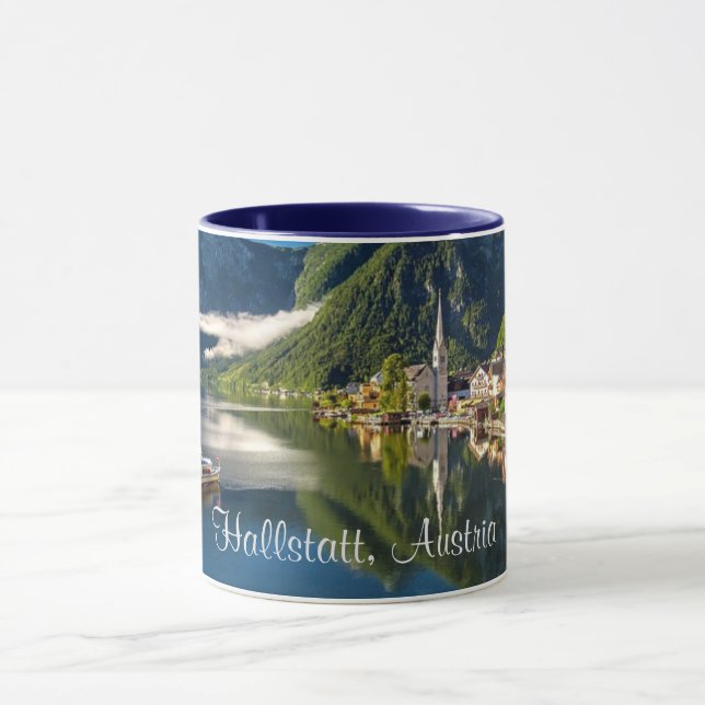 Hallstatt, Österrike pittoreskt fotografi Mugg (Center)