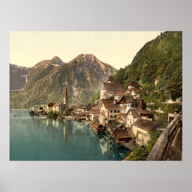 Hallstatt Österrike Poster (Framsidan)