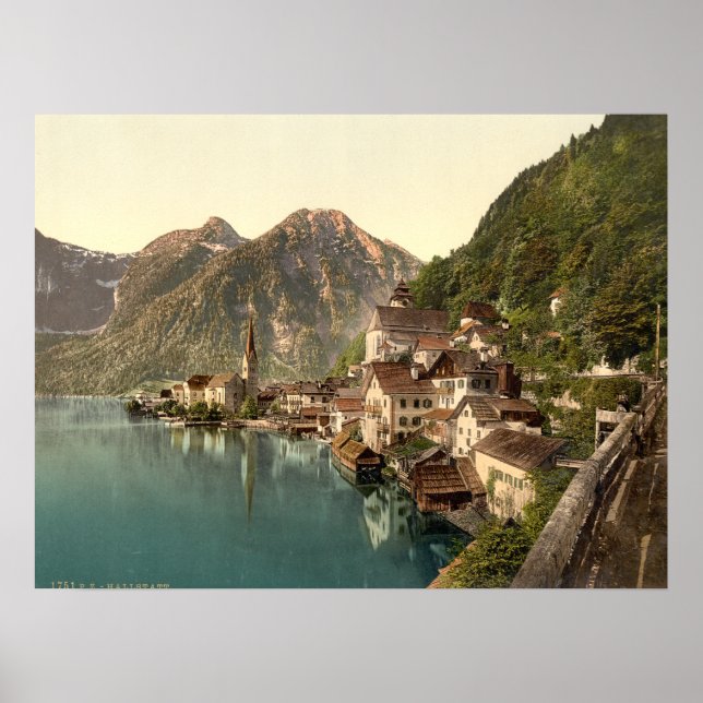 Hallstatt Österrike Poster (Framsidan)