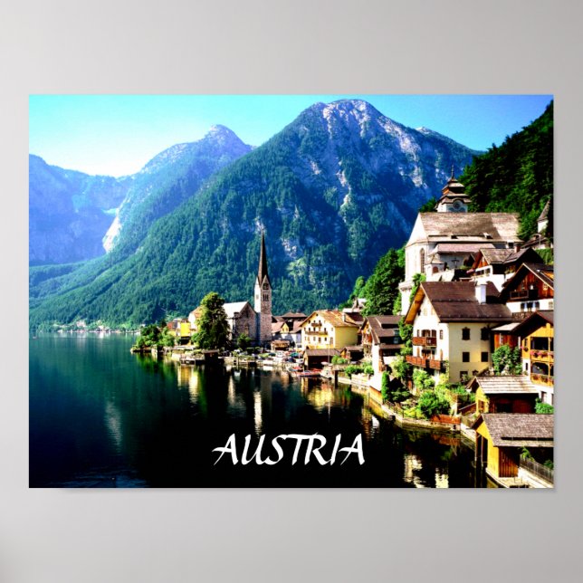 HALLSTATT, ÖSTERRIKE POSTER (Framsidan)