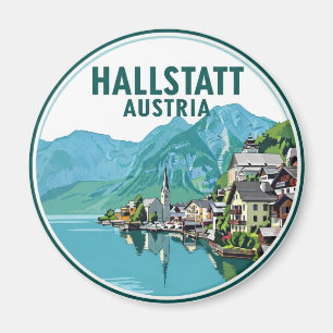 Hallstatt Österrike Resa Magnet