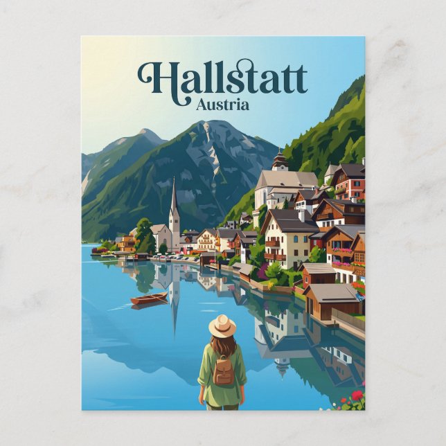 Hallstatt Österrike Vykort (Framsida)