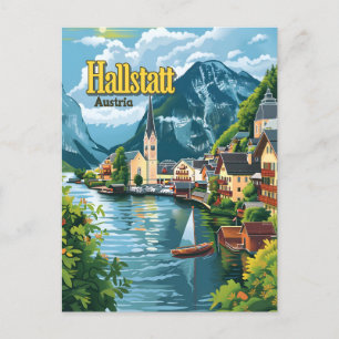 Hallstatt Österrike Vykort