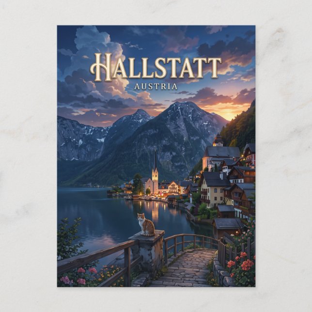 Hallstatt Österrike Vykort (Framsida)