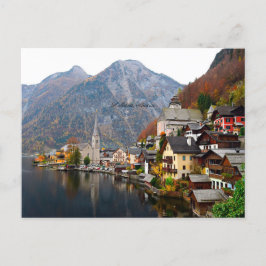 Hallstatt, Österrikes höstlandskap Vykort