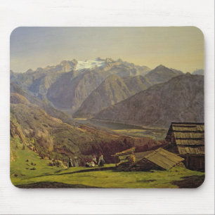 Hallstatter-Se (olja på kanfas) Musmatta