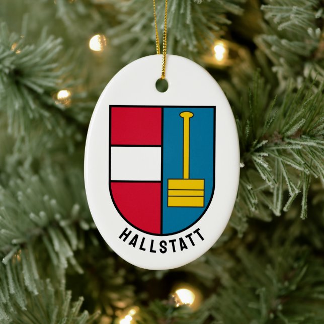Hallsttats vapen - ÖSTERRIKE Julgransprydnad Keramik (Träd)