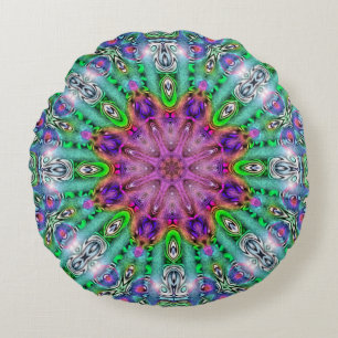Hallucinogen Solstice Mandala Rund Kudd Kudde