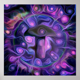 Hallucinogen svamp poster