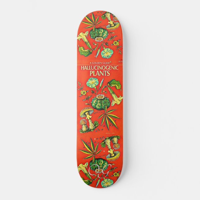 Hallucinogena växter Skateboard (Framsida)