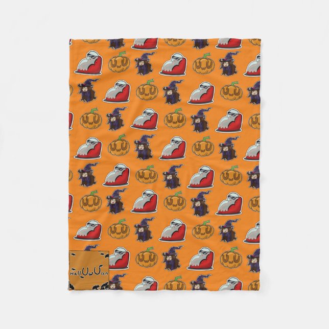 Halluwueen 2020 fleecefilt (Framsidan)