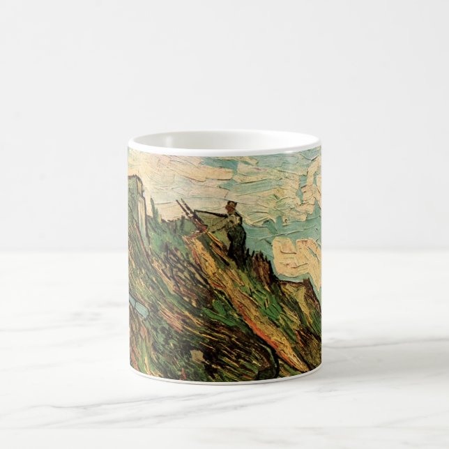 Halmtäckta sandstensstugor av Vincent van Gogh Kaffemugg (Center)