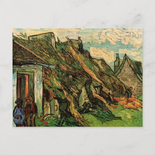 Halmtäckta sandstensstugor av Vincent van Gogh Vykort