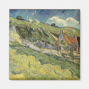 Halmtäckta stugor av Vincent van Gogh Magnet