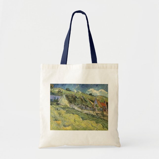 Halmtäckta stugor av Vincent van Gogh Tygkasse (Framsidan)