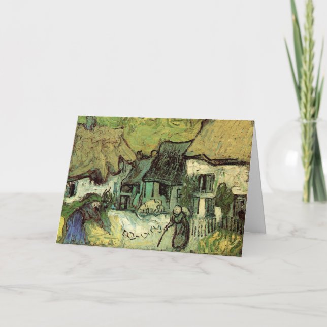 Halmtäckta stugor i Jorgus av Vincent van Gogh Kort (Framsida)