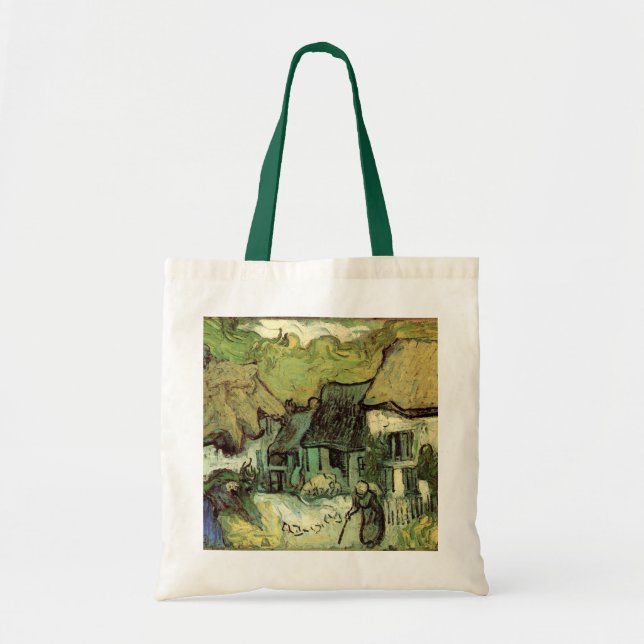 Halmtäckta stugor i Jorgus av Vincent van Gogh Tygkasse (Framsidan)