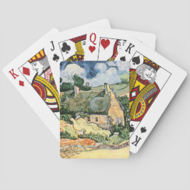 Halmtäckta stugor vid Cordevill Vincent van Gogh Casinokort