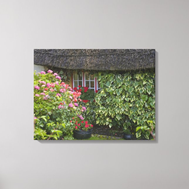 Halmtak stuga, Adare, County Limerick, Canvastryck (Framsida)