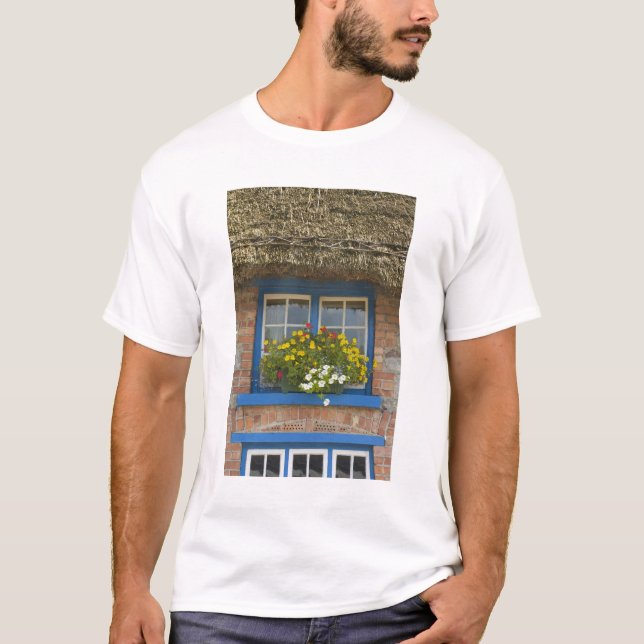 Halmtak stuga, Adare, County Limerick, T Shirt (Framsida)