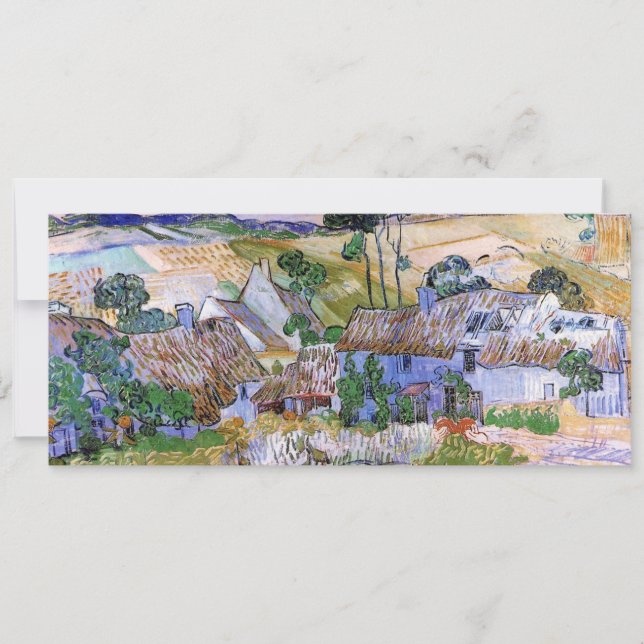 Halmtak stugor vid en kulle av Vincent van Gogh (Framsida)
