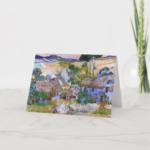Halmtak stugor vid en kulle av Vincent van Gogh Kort