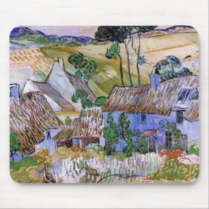 Halmtak stugor vid en kulle av Vincent van Gogh Musmatta