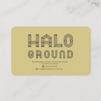 Halo Ground Coffee Card Visitkort