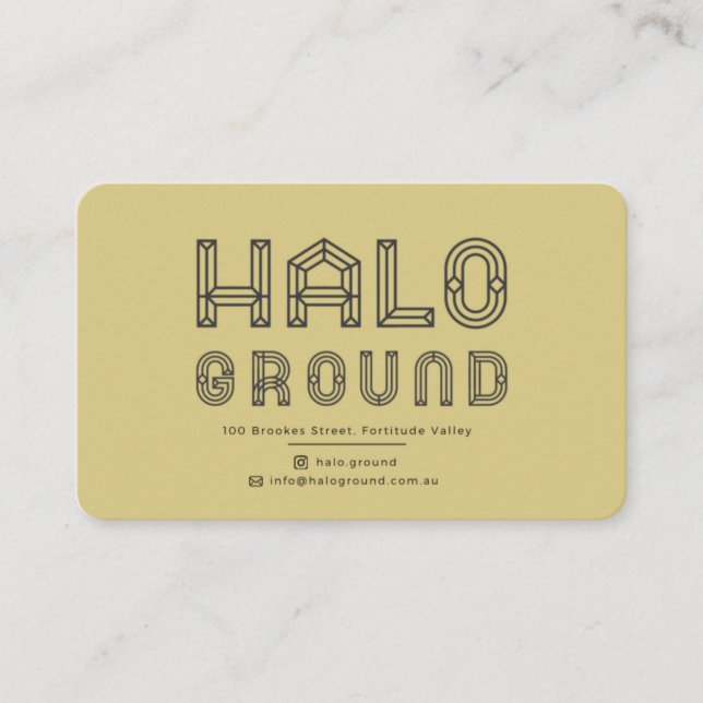 Halo Ground Coffee Card Visitkort (Framsida)