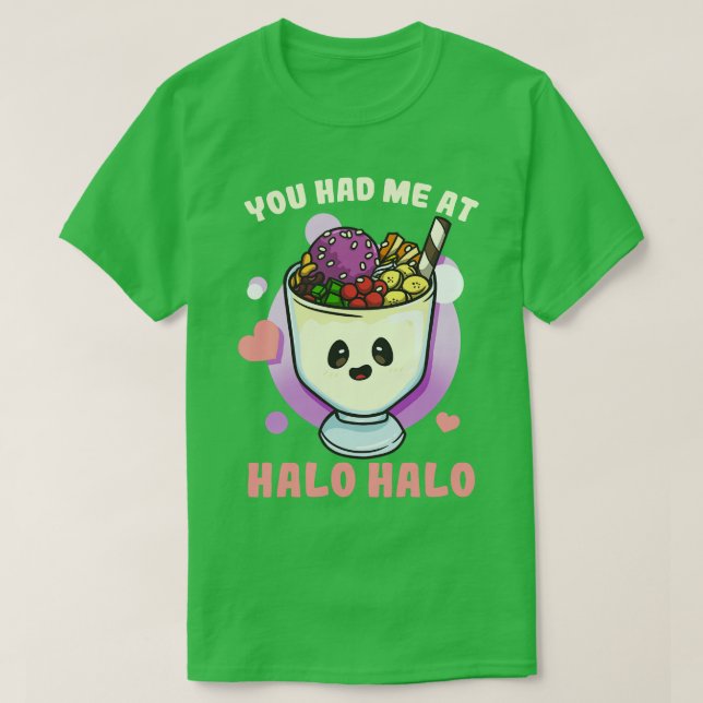 Halo Halo Filippinerna Kawaii T Shirt (Design framsida)