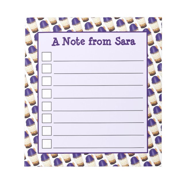 Halo-Halo (Haluhalo) Filipino Hawaiian Shave Ice Anteckningsblock (Framsida)