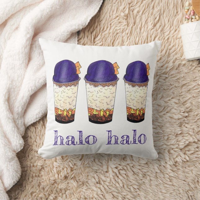 Halo-Halo (Haluhalo) Filipino Hawaiian Shave Ice Kudde (Filt)