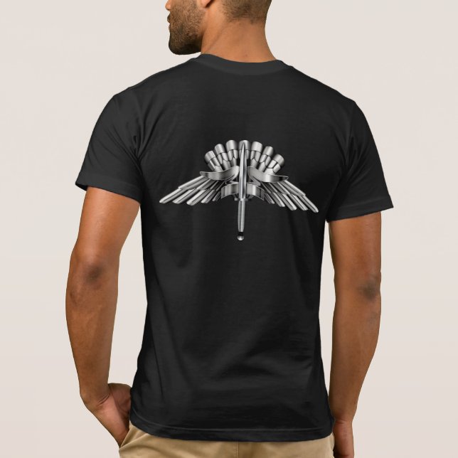 "HALO JUMP PROFESSIONELL" Chrome T Shirt (Baksida)