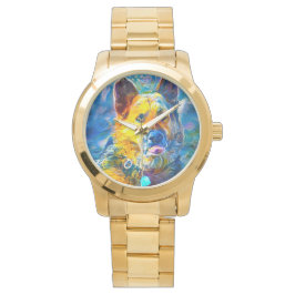 Halo: Porträtt i en tysk shepherd Armbandsur