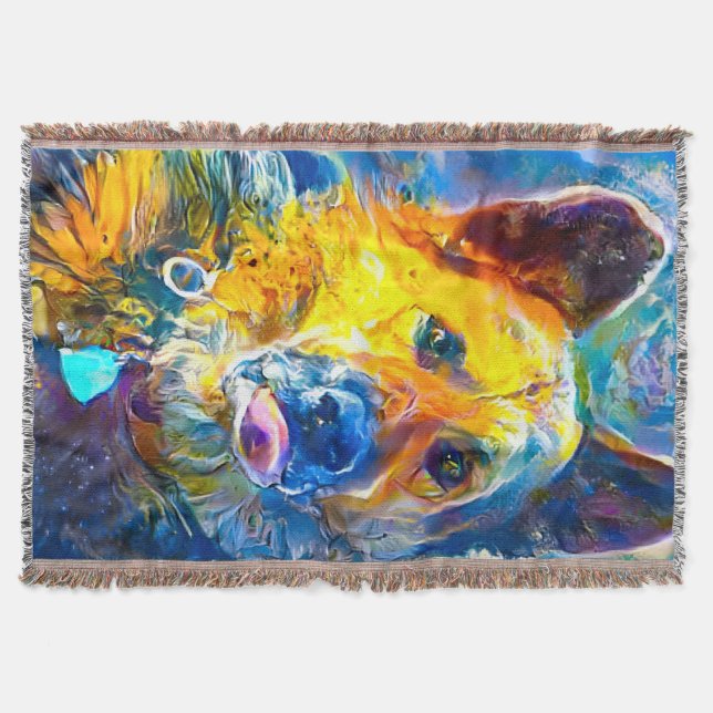 Halo: Porträtt i en tysk shepherd Filt (Framsidan)