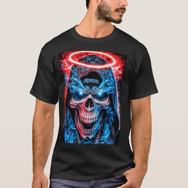 ​Halo Skull Drip T Shirt (Framsida)