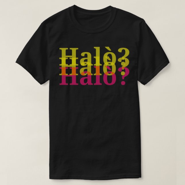 Halo T Shirt (Design framsida)
