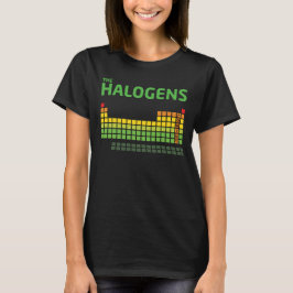 Halogens t-shirt med webbplats på baksidan