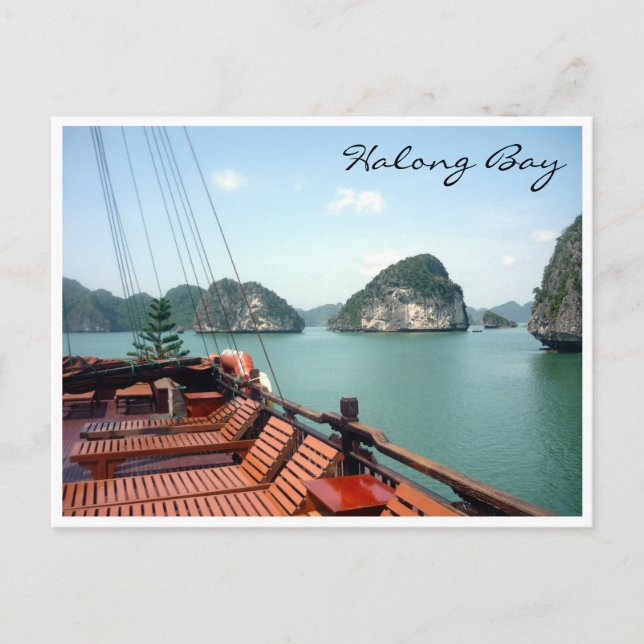Halong Bay-båt Vykort (Framsida)