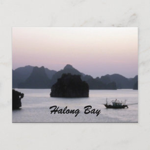 halong silhouette vykort