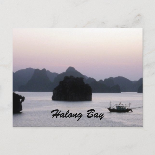 halong silhouette vykort (Framsida)