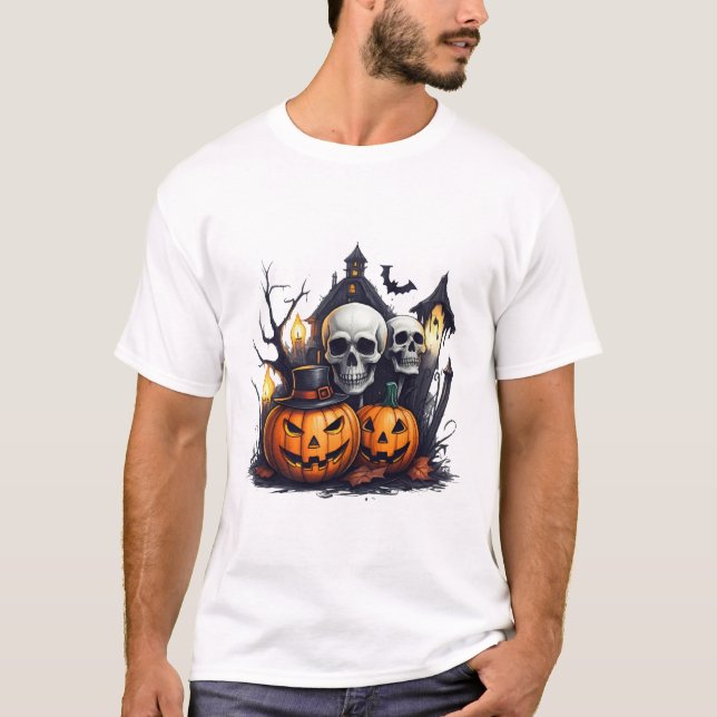 Haloween Basic Manar T Shirt (Framsida)