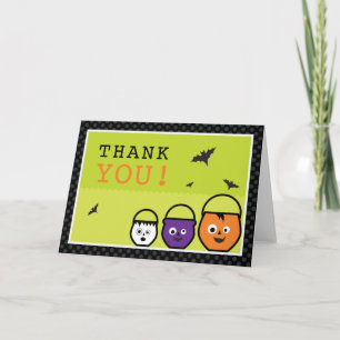 Haloween "Candy Pails" tackkort